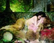 里昂 弗朗索瓦 科梅尔 : Odalisque au tambourin